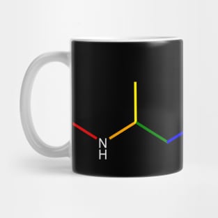 Ecstasy Rainbow Molecule Chemistry Mug